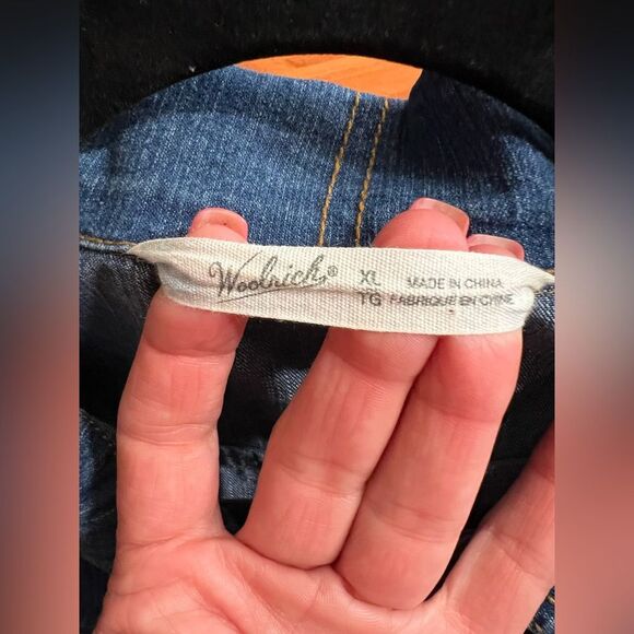 Woolrich Classic Blue Denim Jacket 🔥 excellent condition 🔥 stretch 🔥 XL - Picture 9 of 10